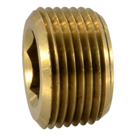 MIDWEST FASTENER 3/4" IP Brass Countersunk Plugs 2PK 32605